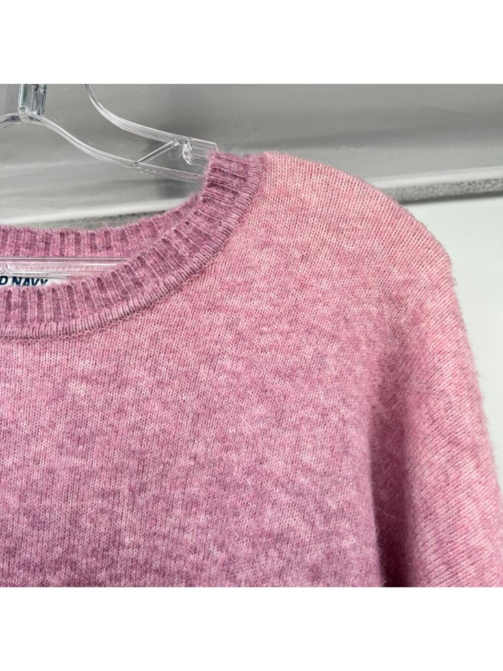 Old Navy Womens Pink Soft Knit Sweater Long Sleeve Size XL - Picture 4 of 9